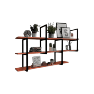 Prateleira industrial parede barr 120 x 88 x 25